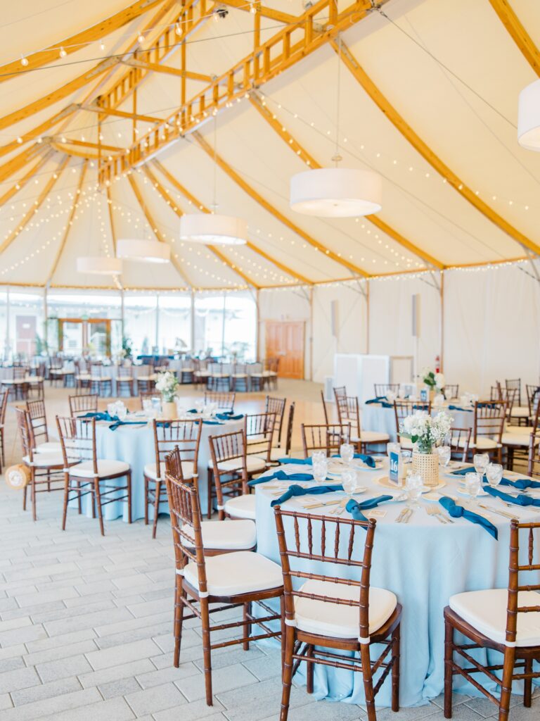 tented reception at The Bohlin Newport