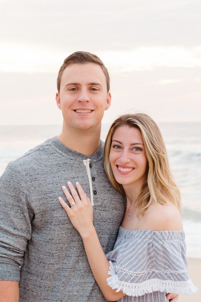 romantic couple on beach