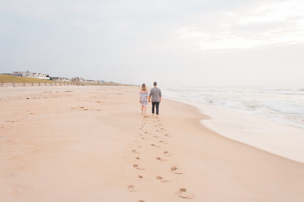 romantic couple on beach