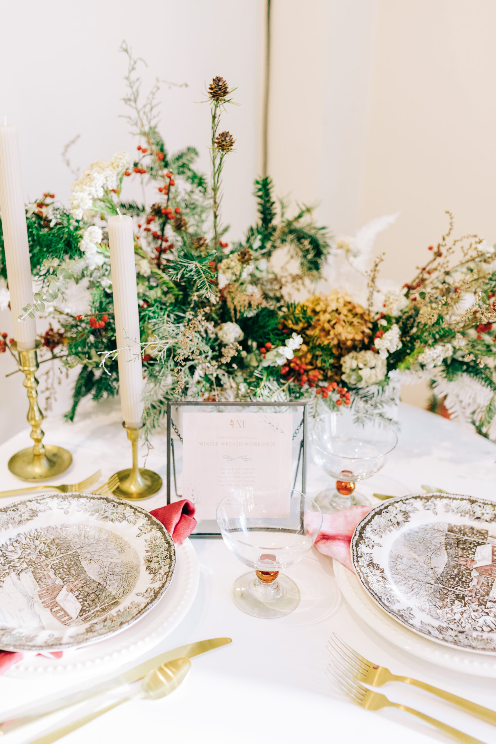 holiday tablescape